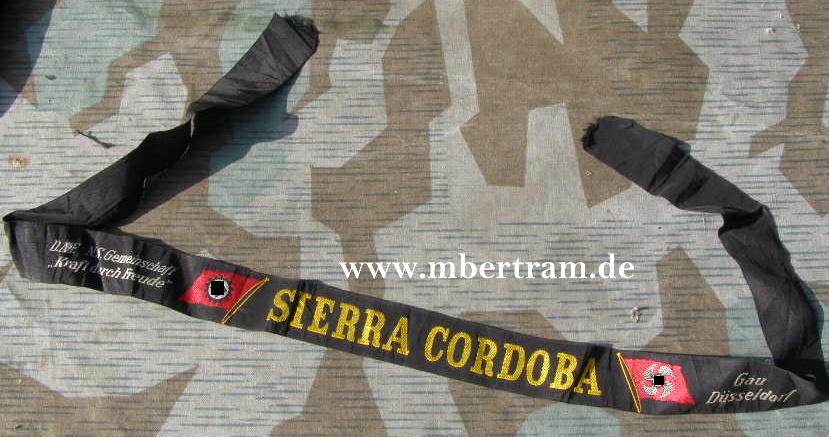 Mützenband " Sierra Cordoba"" Kraft durch Freude"