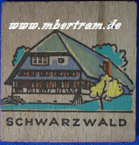 WHW Spendenbeleg, Holzabzeichen " Schwarzwald"