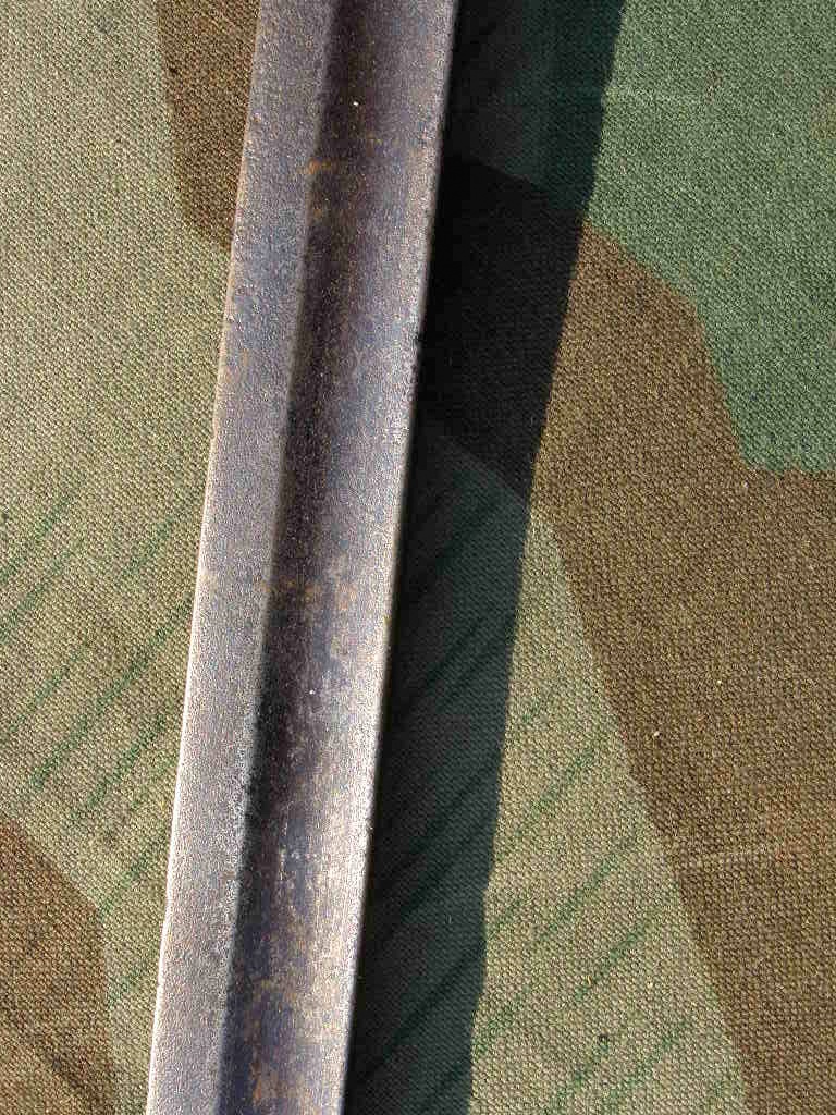 13591-3 Extra Seitengewehr M 1849, mit Ätzung u. Rinne, o. Scheide