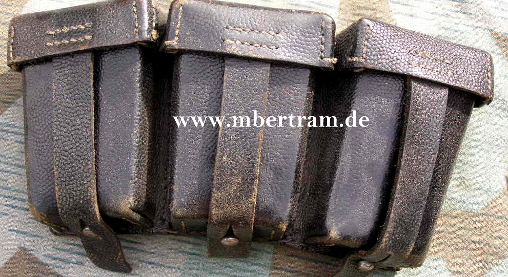 3er Munitionstasche K 98, "RB NR. 1/1000/0805", Zustand 1-2