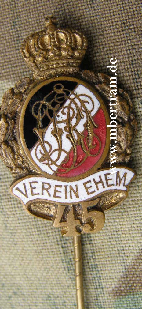 Regimentsnadel ehem. Angehöriger des Inf. Rgt. 45