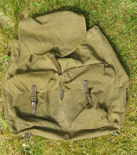 Später Wehrmacht Südfront Rucksack, Webberiemung.