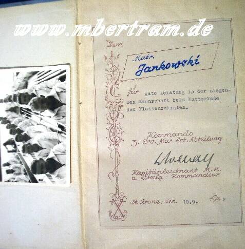Admiral Bauer, " Das Unterseeboot". Widmung 1942
