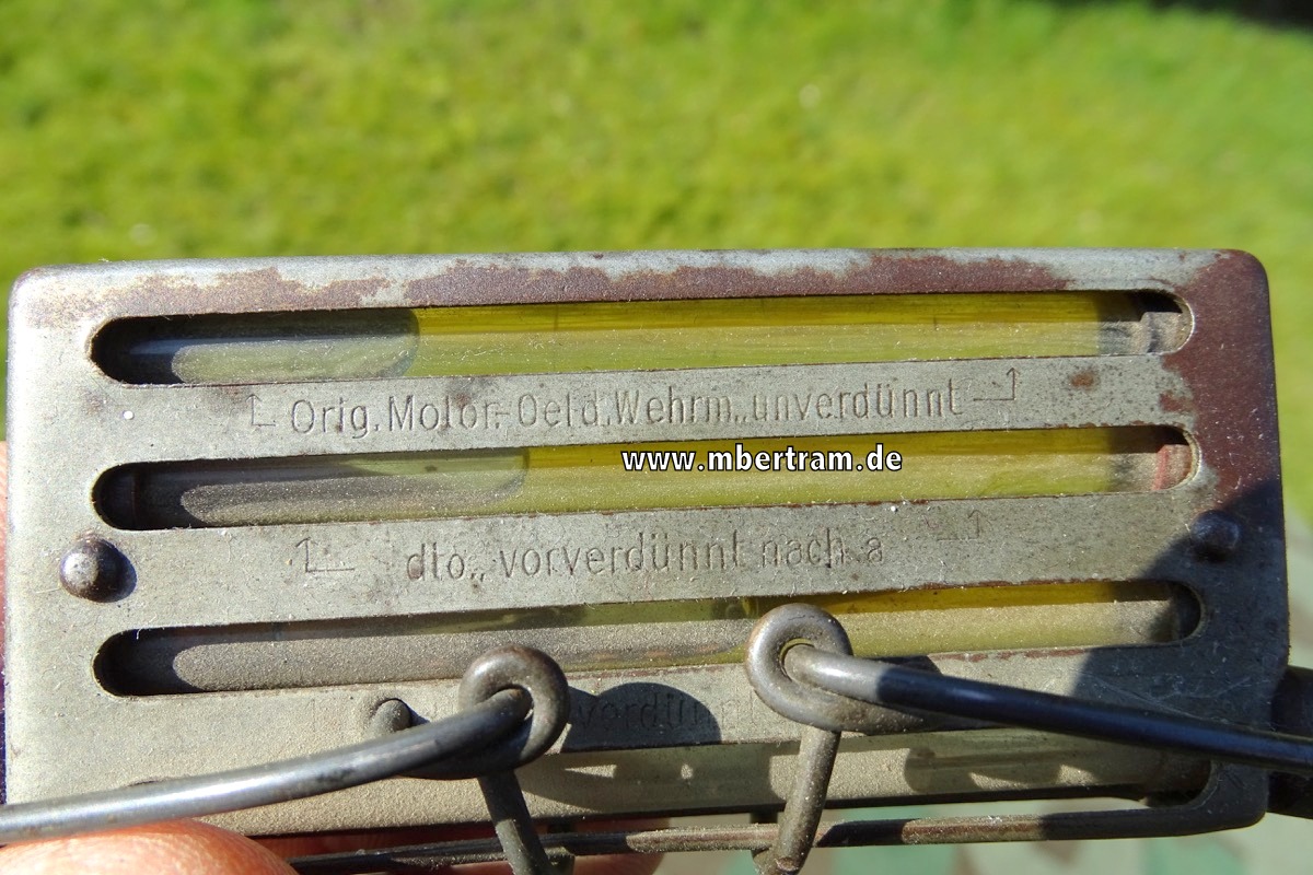 Luftblasenviskosimeter, Winterausrüstung für Wehrmachtsfahrzeuge, SELTEN !!