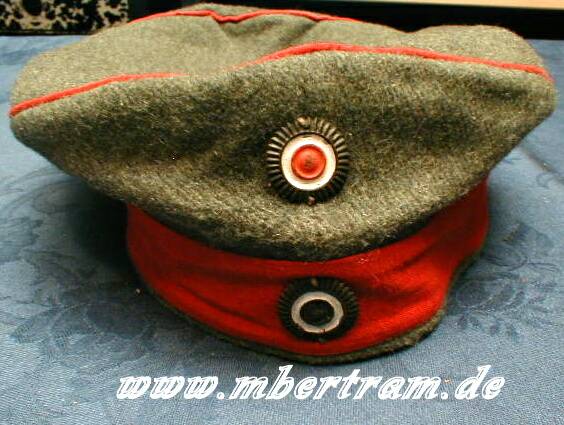 Krätzchen Feldgrau erster Weltkrieg, um 1917.