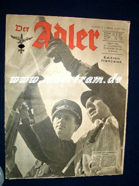 Der Adler Original Ausgabe der Truppenzeitschrift Luftwaffe