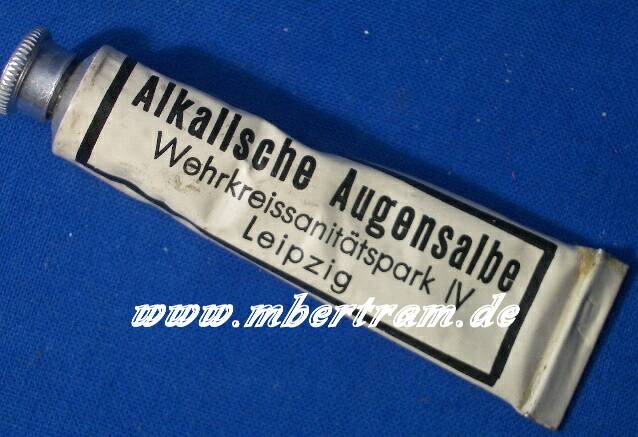 Alkalische Augensalbe, WH, Wehrkreissanitätspark IV Leipzig