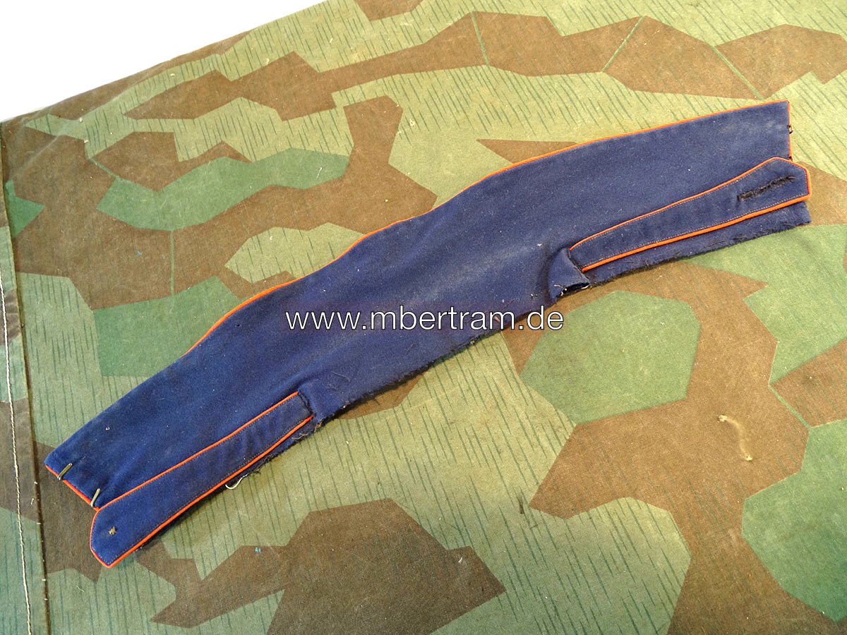 Erster Weltkrieg Uniformkragen Preussen dunkelblau ca. 45x9,5cm