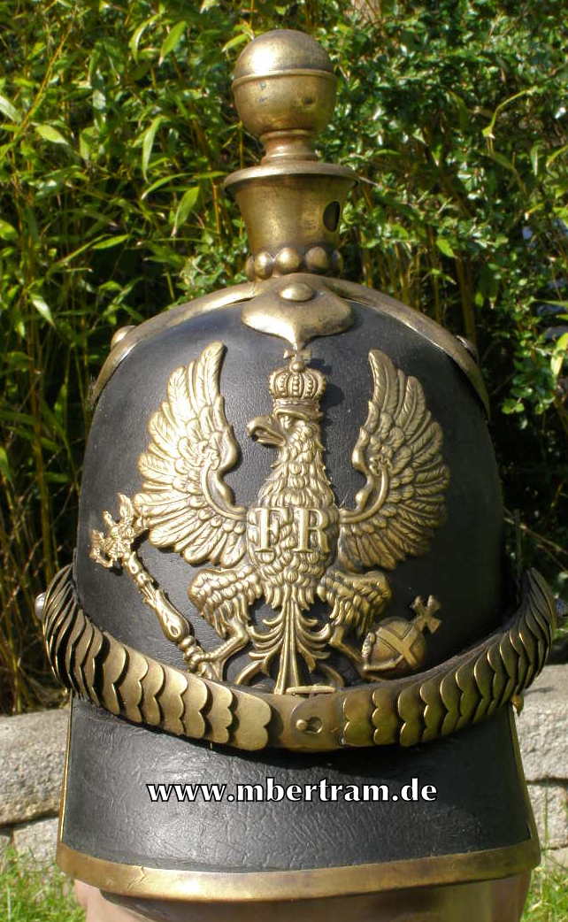 Preußen Pickelhaube Modell 1843 Uffz. Artillerie. SELTEN