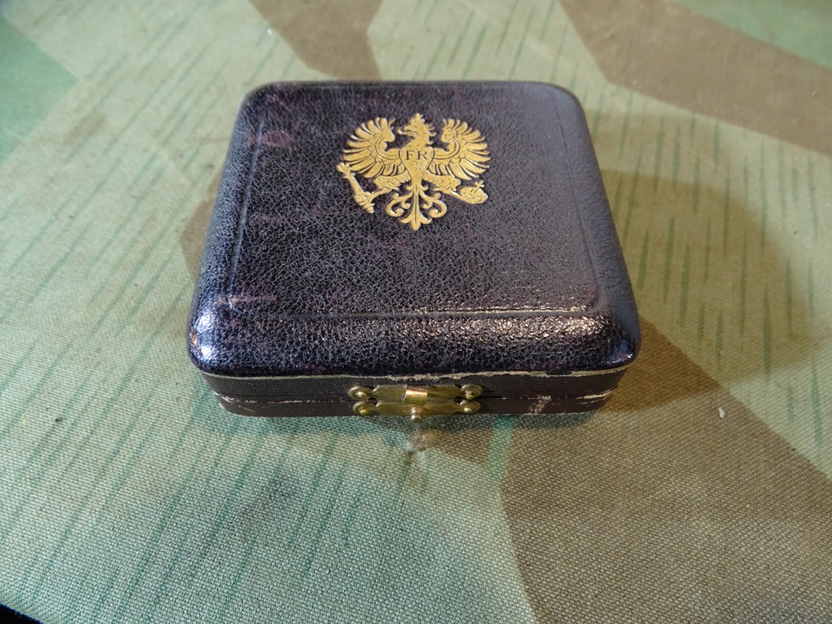 Kaiserreich: Etui für  40/ 41 mm Medaille, wohl für pr.  Staatspreis für landwirtschaftliche Leistungen