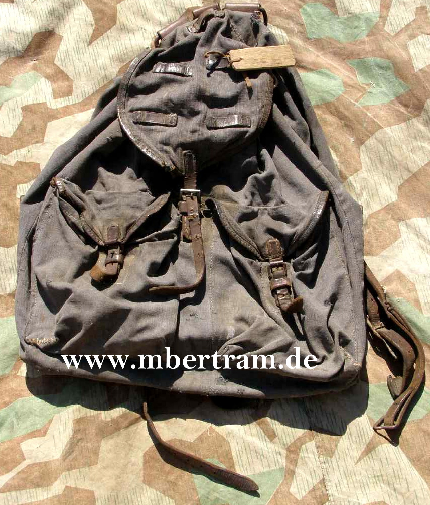 Luftwaffen Rucksack, blaugrau: Rethskopf ,Offenbach 1942