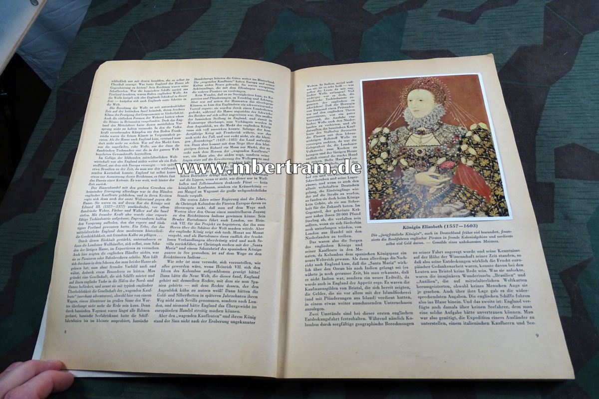 15075-4 Reemtsma, Raubstaat England, Sammelbilderalbum, alle Bilder vorhanden