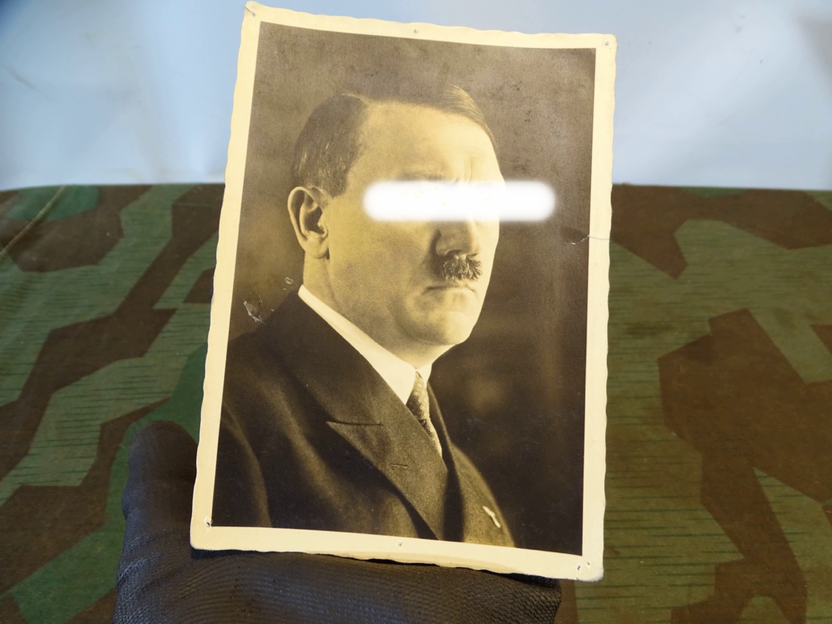 Propaganda Portrait Postkarte Adolf Hitler im Anzug, Foto Hoffmann München Nr- 028