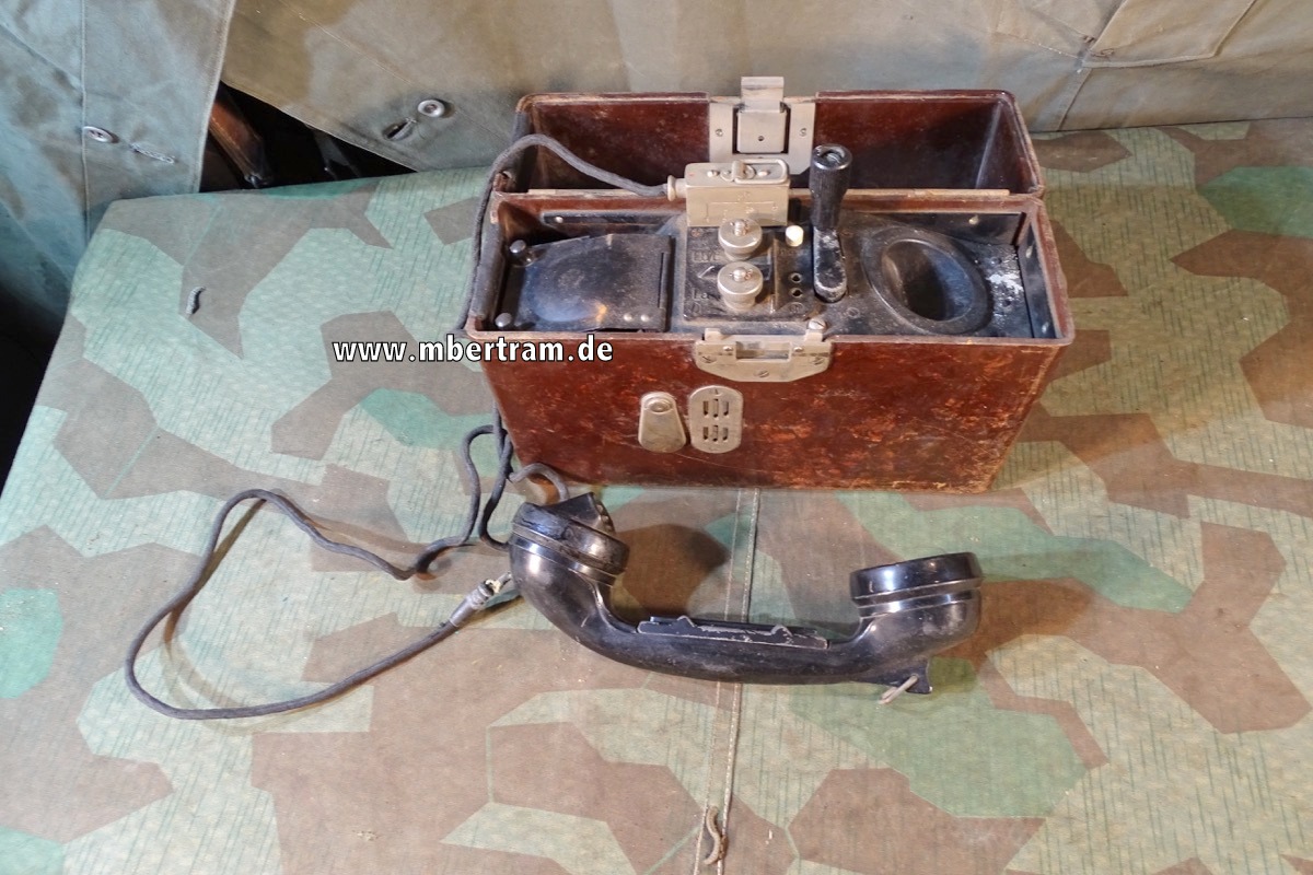 Wehrmacht / Waffen SS frühes Feldtelefon von 1940