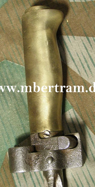 Lebel Bajonett M 86/15, verschr. Messinggriff, o. Scheide