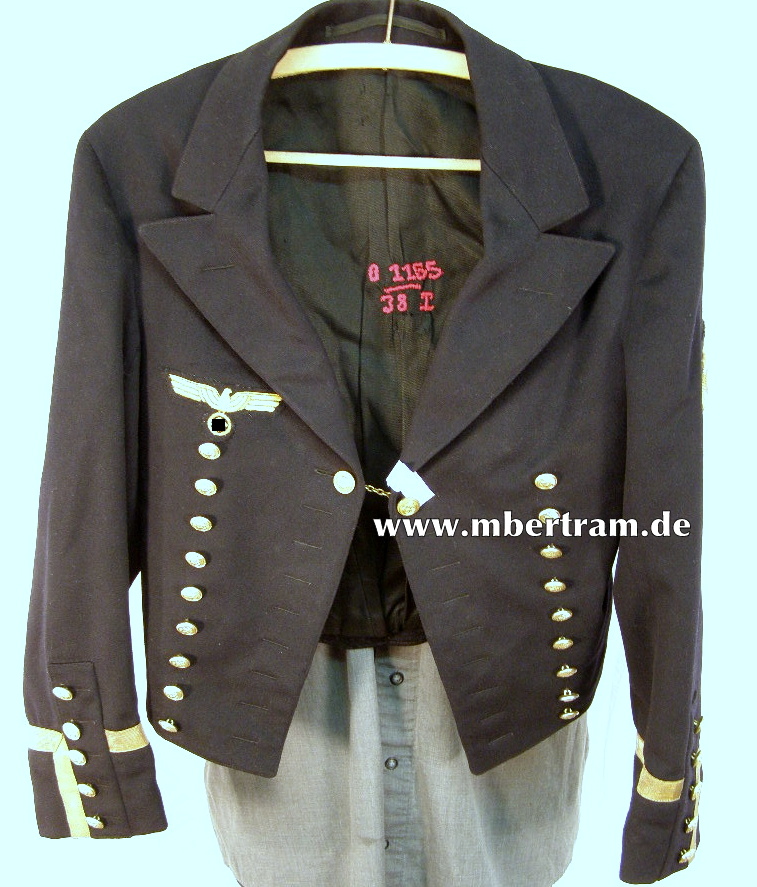 Kriegsmarine dunkelblaue Paradejacke Maschienenmaat