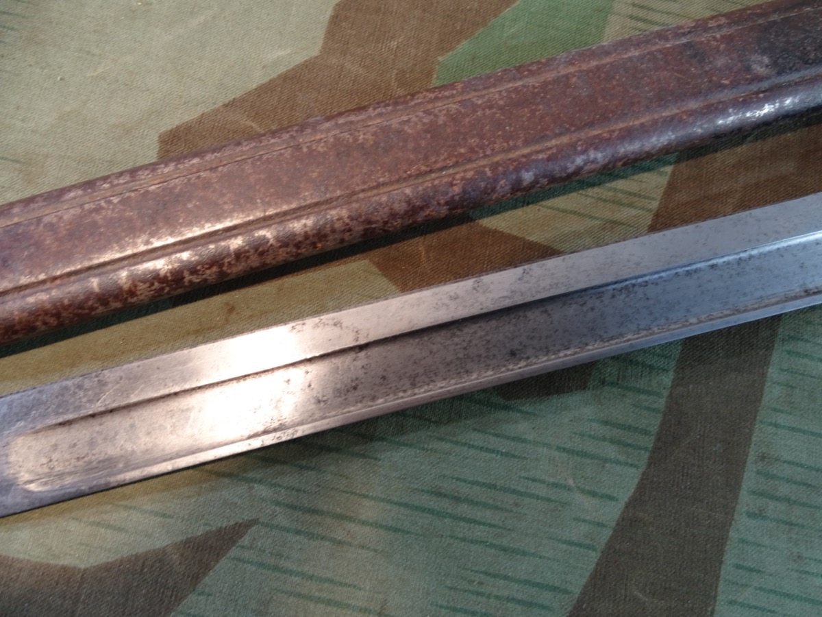 Seitengewehr M 1914, deutsches Kaiserreich mit Blechprägescheide, Bayard Seitengewehr M 1914, deutsches Kaiserreich mit Blechprägescheide, Bayard
