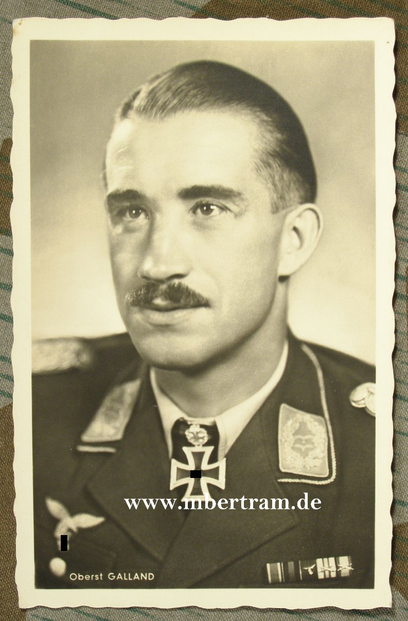 Galland, Adolf, Gen.d Jagdflieger, RK m. Eichenl.Schw.u.Brilli.