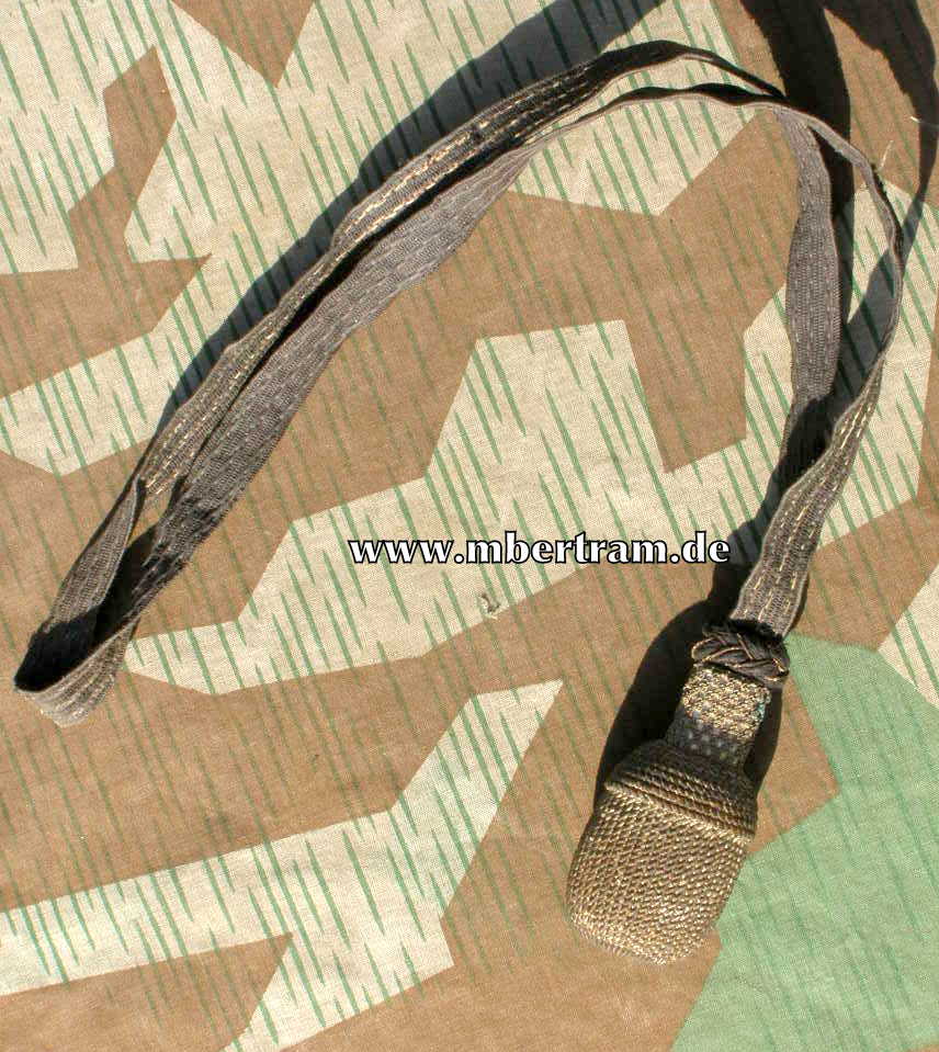 Preußen Portepee für Offiziere . Variante mit dunklem Stoffband