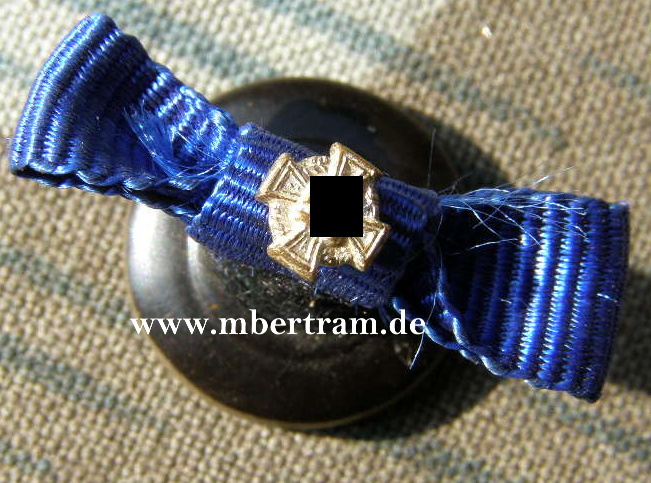 Knopfloch Bandschleife, 5mm Miniatur Treuedienstausz. 4 J.
