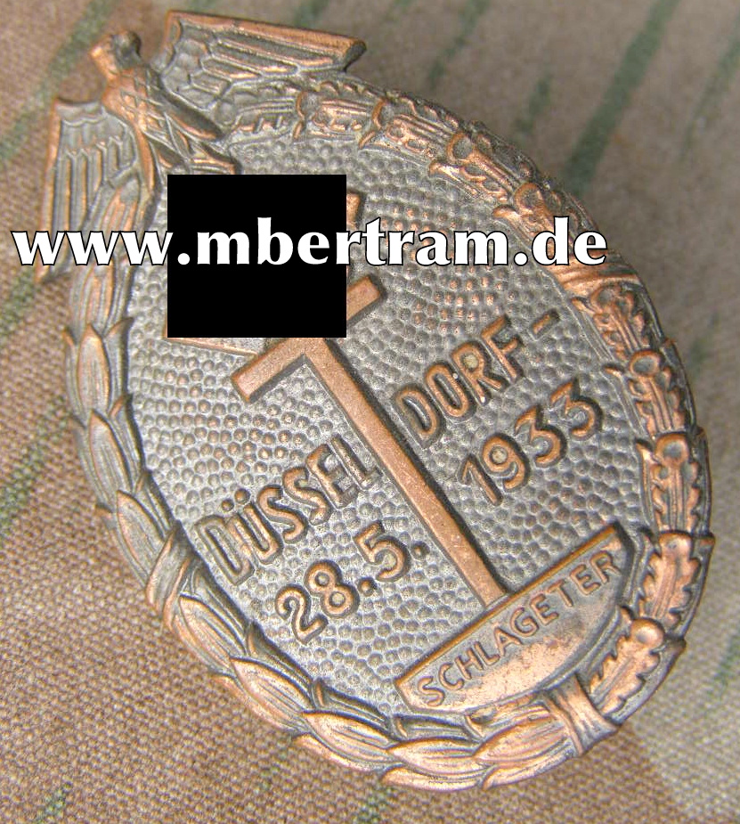 Düsseldorf -Schlageter-28.5.1933" Buntmetall, massiv