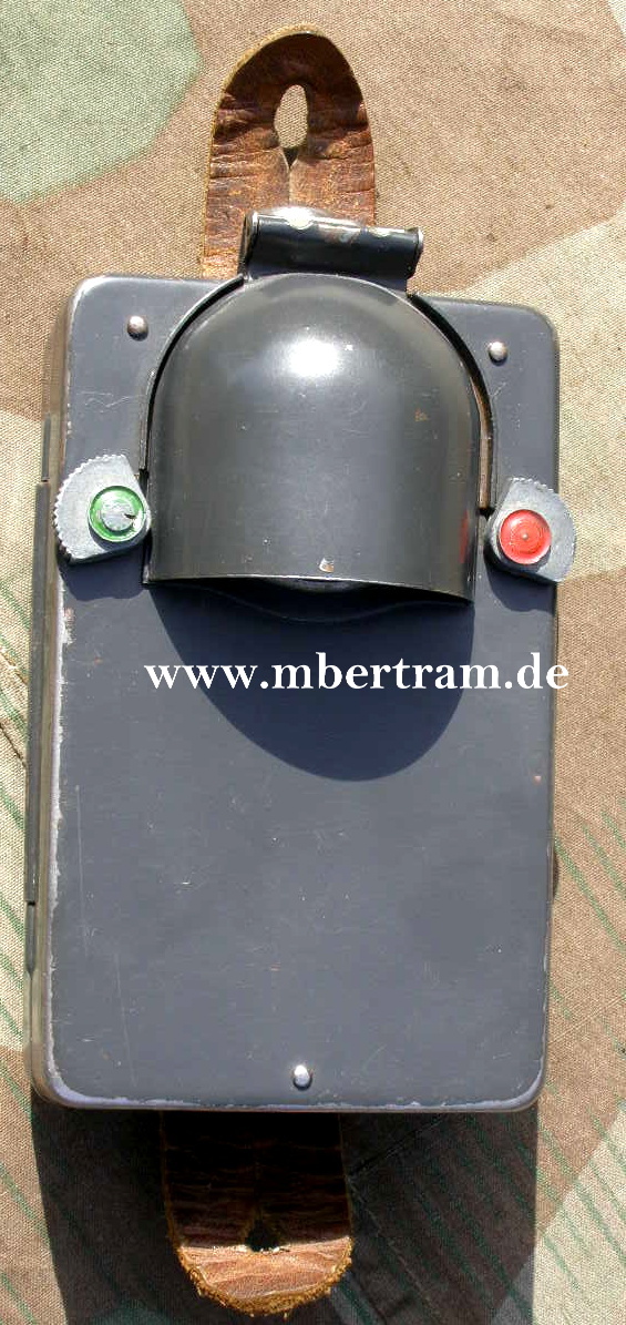 Luftwaffe Signaltaschenlampe, 2 Farbschieber 1941, Hst.