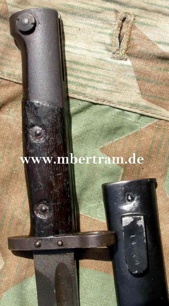 Bajonett für Mauser Modell 1908 Mit Metallscheide.