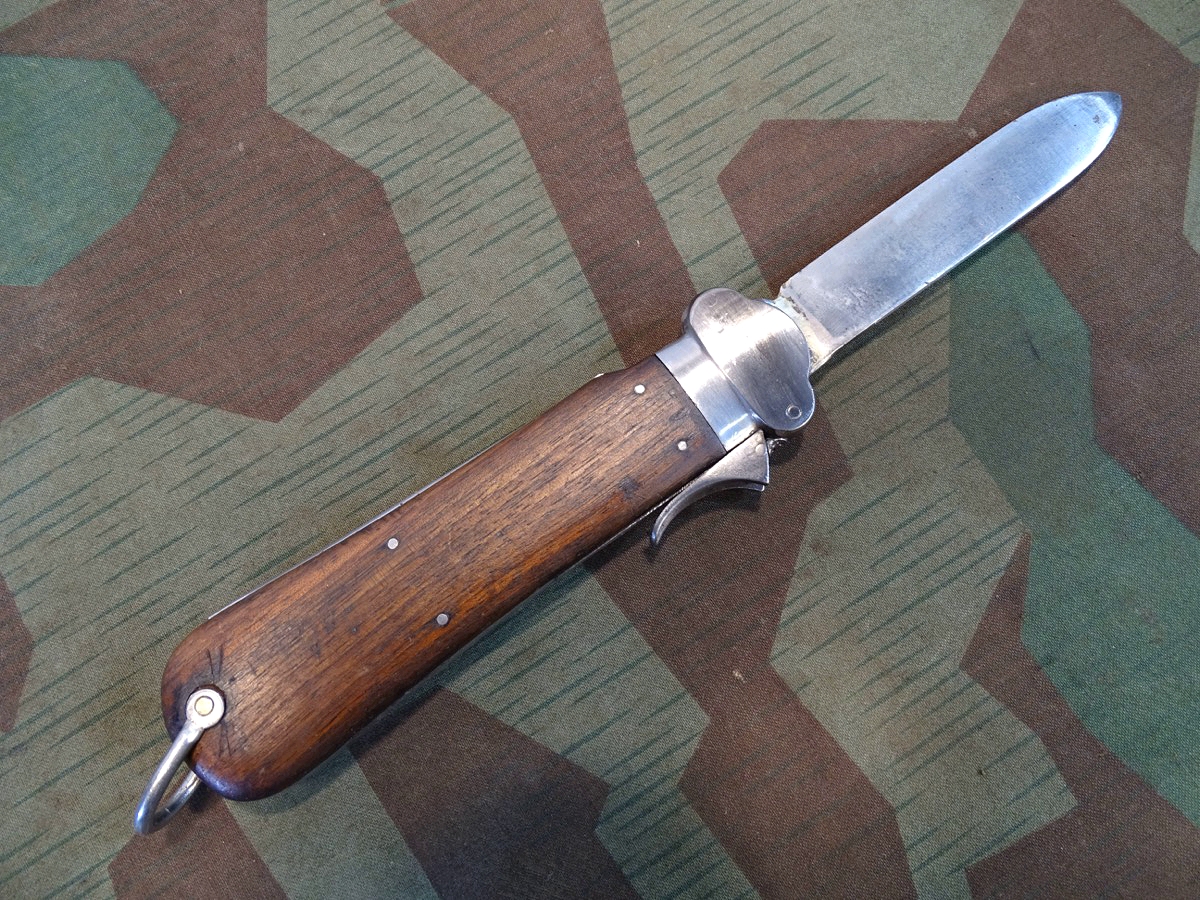 Luftwaffe Fallschirmjäger Kappmesser, Klinge feststehend, repariert