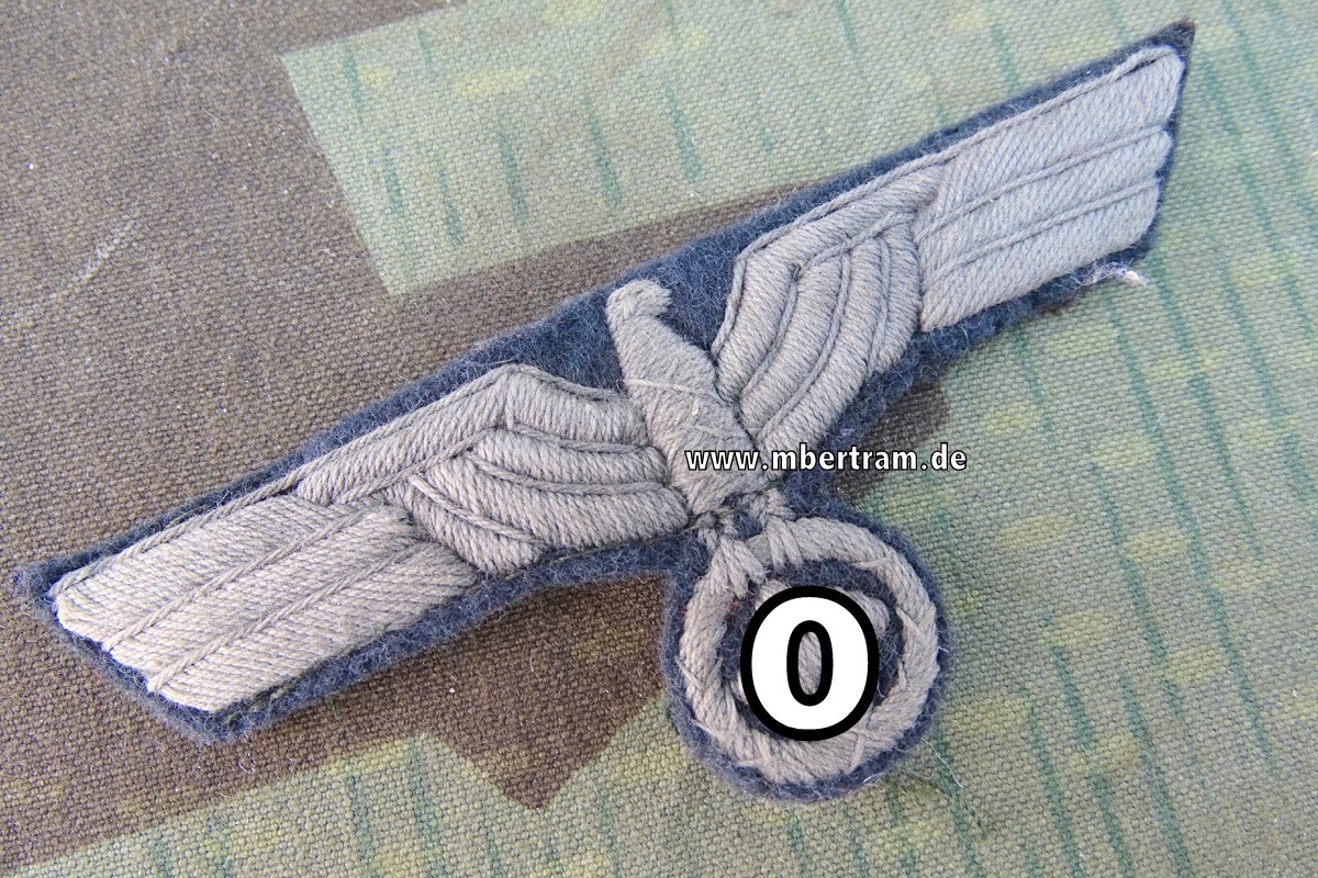 Wehrmacht Heer Brustadler für Offiziere u. Unteroffiziere, gestickt