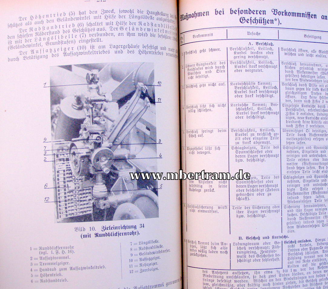 12102-5 Der Dienstunterricht im Heere für den Kanonier 1938/39