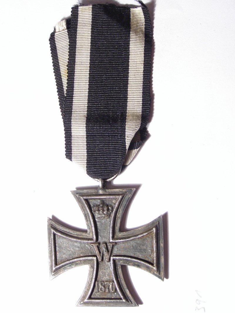 Eisernes Kreuz 1870 2. Klasse, getönter Eisenkern