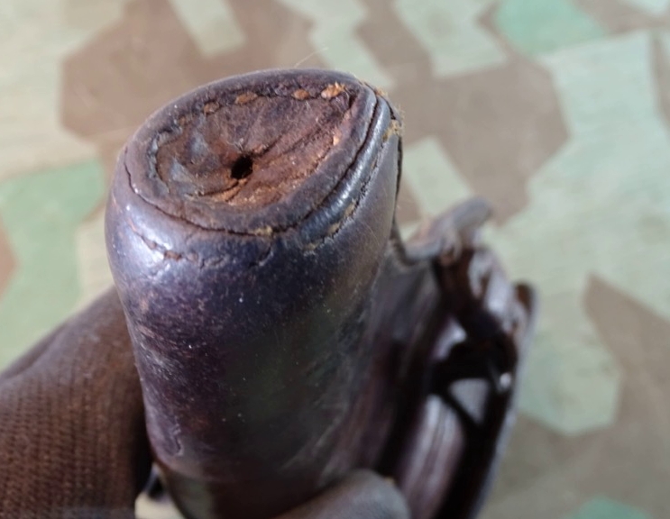 Tasche für Reichsrevolver M 83 mit 3 Hülsen, Fa. Billep Spandau, A.R. 39