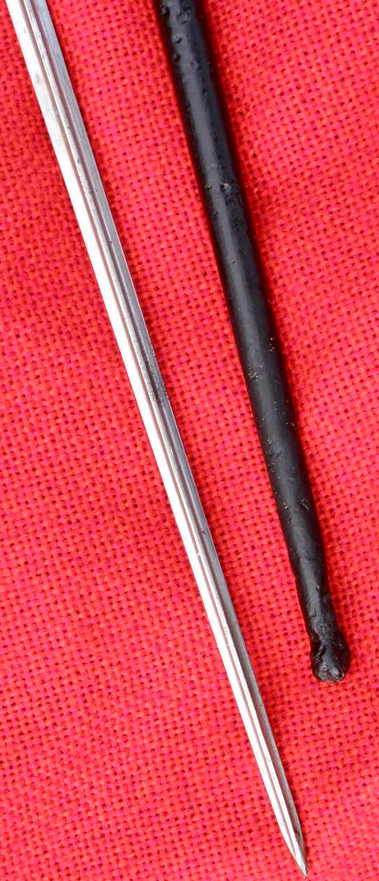 10344-4 Lebel Bajonett M 86 , 1. Mod., Neusilbergriff, mit Scheide