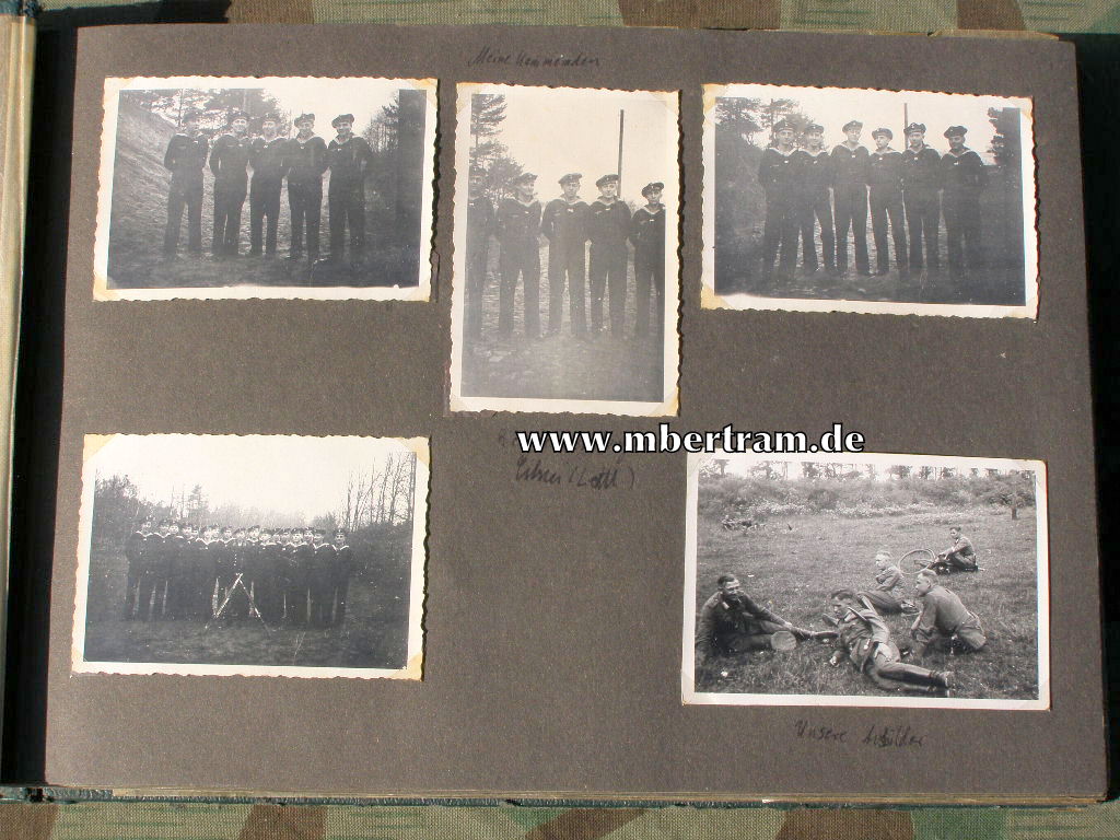 13620-4 Dienstzeit Fotoalbum U 552, Kommandant Erich Topp SELTEN !