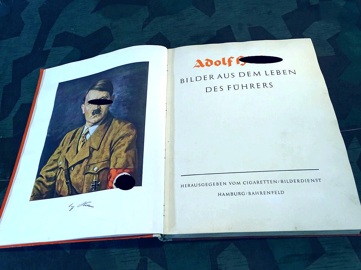 SAMMELBILDER ALBUM ADOLF HITLER,1936, mittlerer Zustand