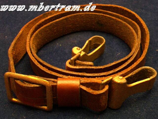 Schulterriemen Marine-SA - pol.Leiter, braunes Leder
