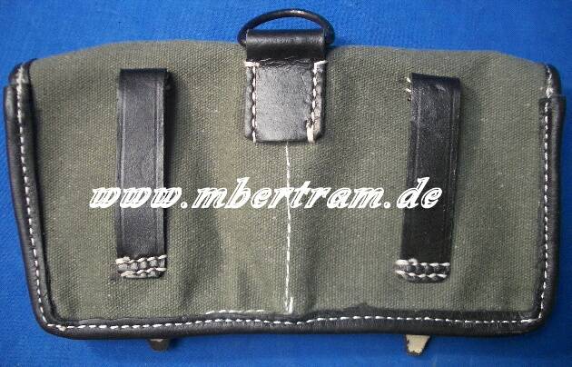 Replik: 2er G-43 Patronentasche, Wehrmacht, Webstoff, Leder