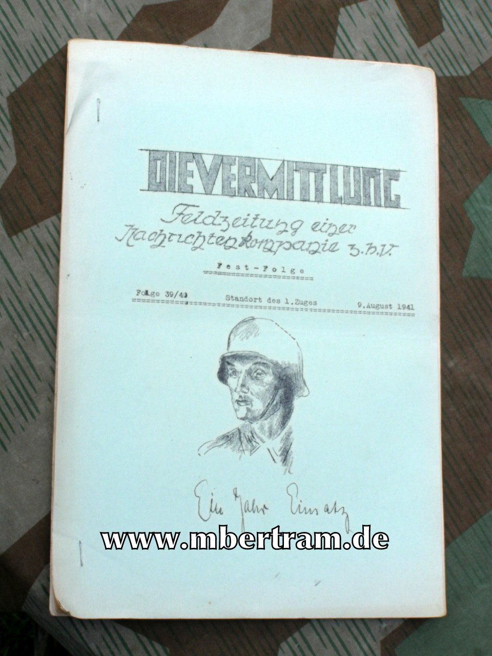 "Die Vermittlung" Feldzeitung Nachrichtentruppe, 9.08.1941