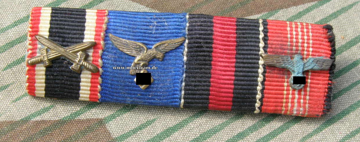 4er Bandspange Luftwaffensoldat: KvK, LW DA ,Okt.38, ...