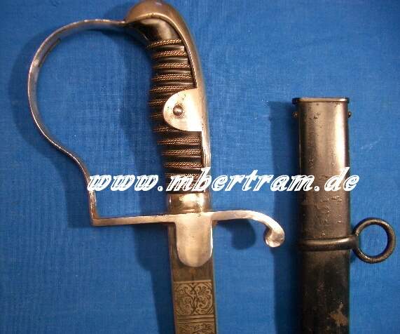 Preuss. Artillerie Extrasäbel, Ätzung: 2.Rhein.F. Art.Rgt.23