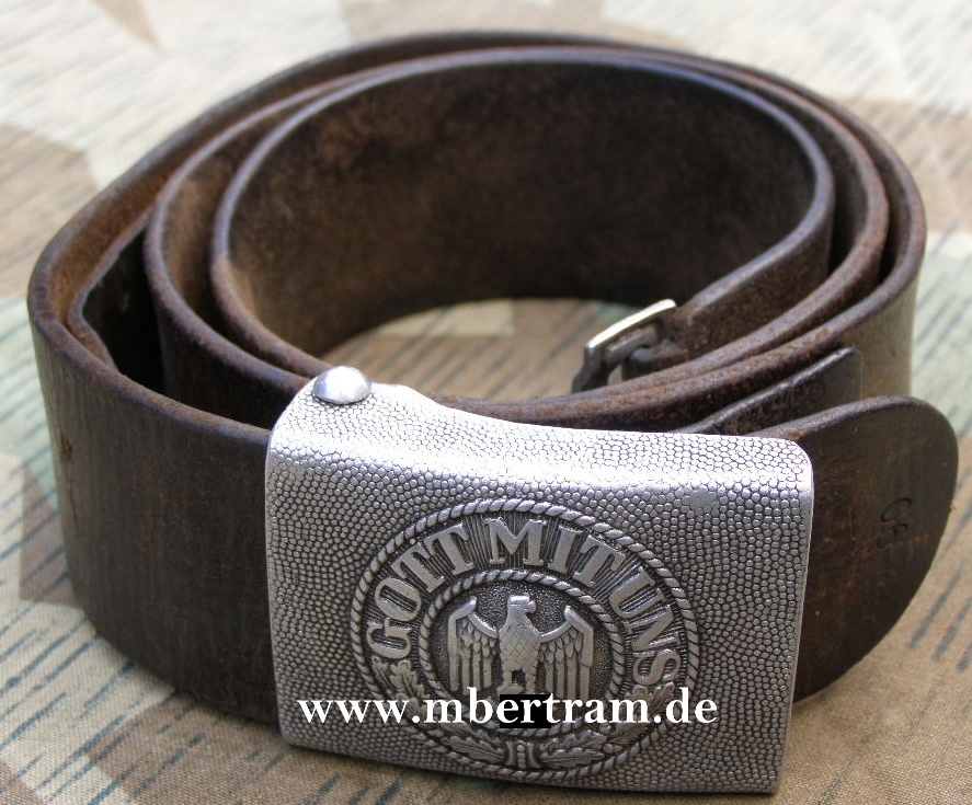 WEHRMACHTS KOPPELSCHLOSS ALU, S.H.&amp;Co.1940, RIEMEN
