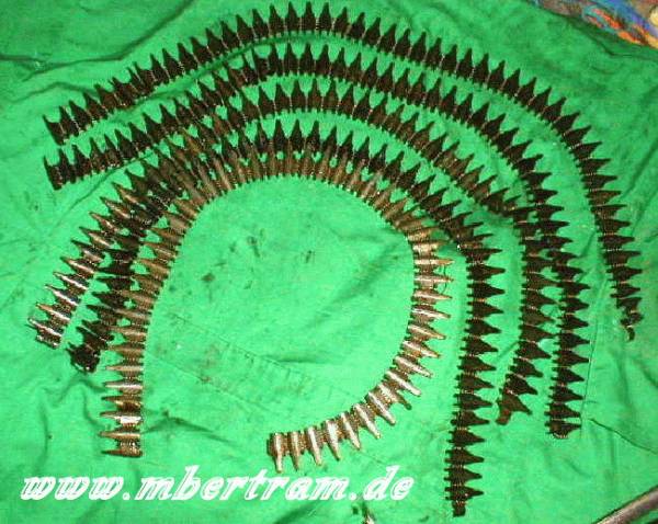 5 originale WEHRMACHTS MG GURTKETTEN FÜR MG 42/34