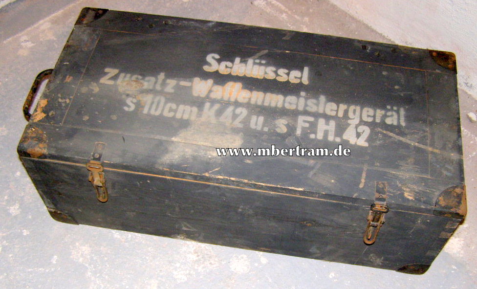 Waffenmeister Kiste 10 cm K 42 u.s. F.H. 42