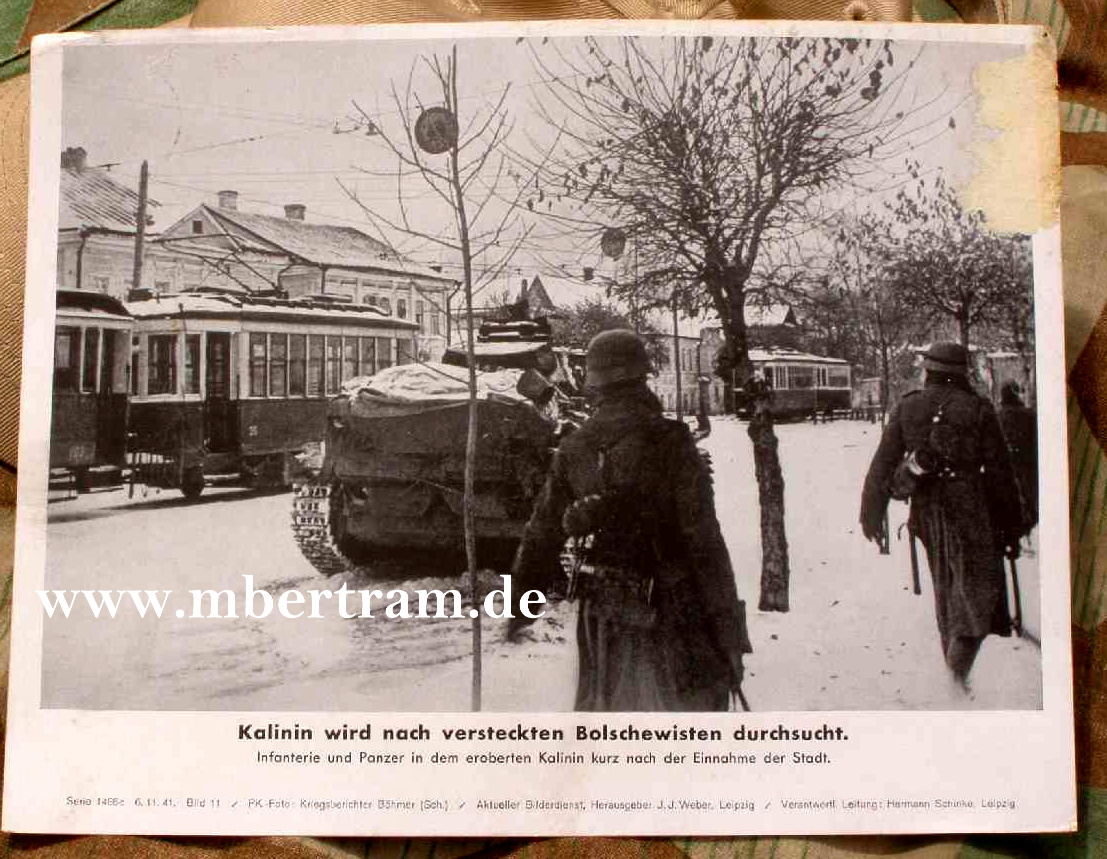 Kalinin wird n. versteckten Bolschewisten durchsucht 6.11.41