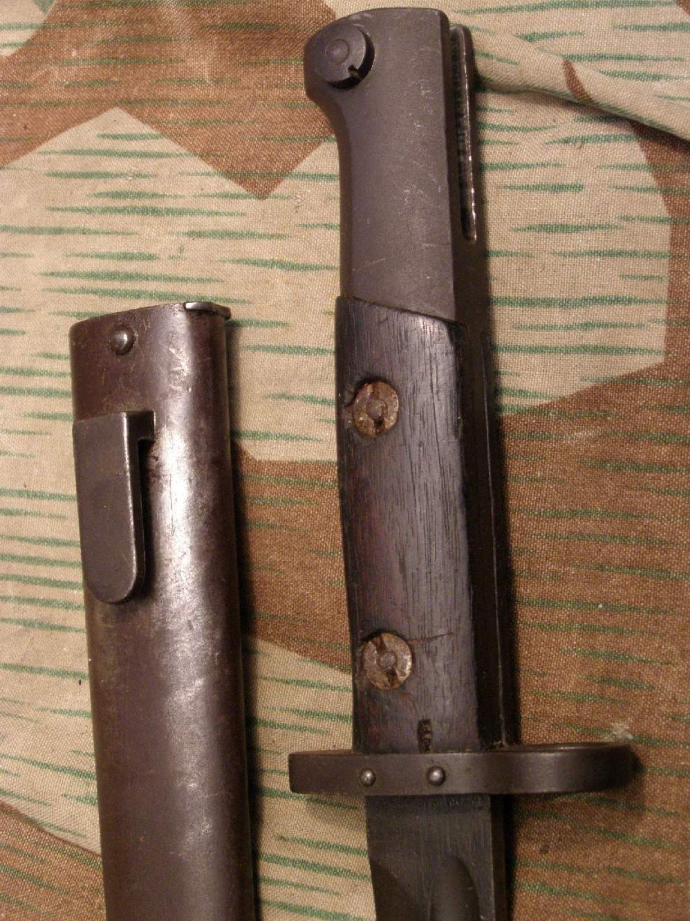 Bajonett für Mauser Modell 1908, Metallscheide 45cm