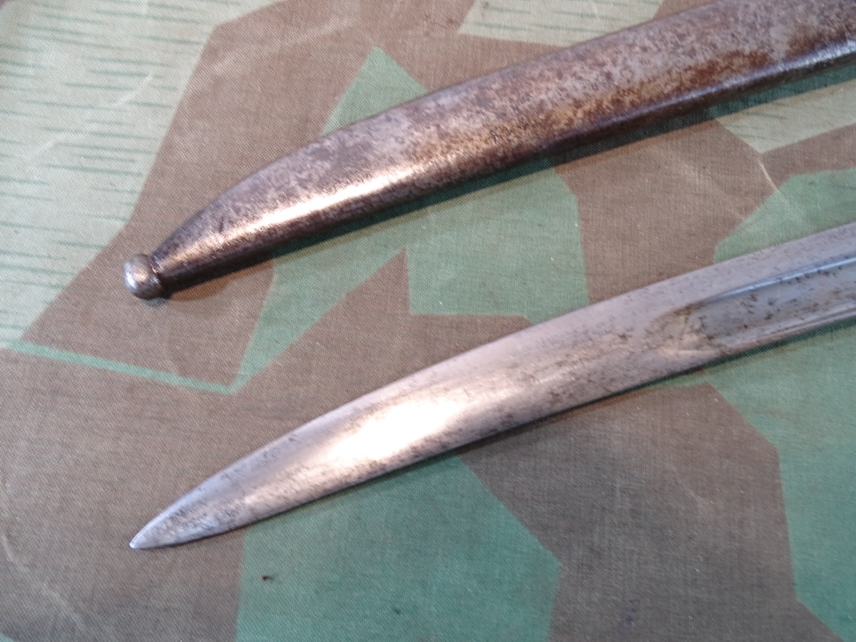 Frankreich Chassepot-Bajonett St. Etienne 1869, Metallscheide , Nummerngleich J 78615 Frankreich Chassepot-Bajonett St. Etienne 1869, Metallscheide , Nummerngleich J 78615