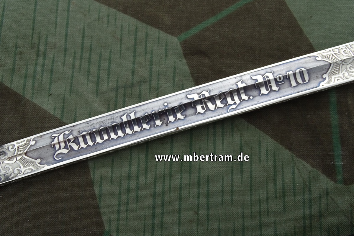 15775-7 Wehrmacht Kavallerie Einheitssäbel mit Klingenätzung um 1936, SELTEN