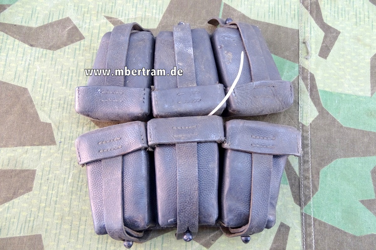 Pärchen K98 3er Munitionstaschen,"Blume& Effnert, Müllrose /Frankfurt -Oder" 1940/1943