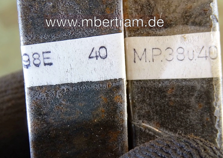 2 Schlagstempel für Restaurierung MP 38 u. MP 40 Magazine
