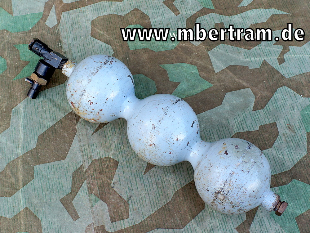 Luftwaffe Pressluftflasche für Waffenanlagen,  Me 163 und ME 262